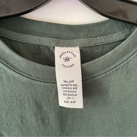 Green basic T-shirt - Picture 3 of 4